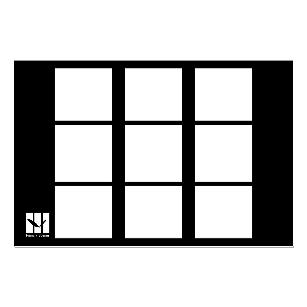 9 Squares Free Flow monotone - D1 A1 V1 - Canvas