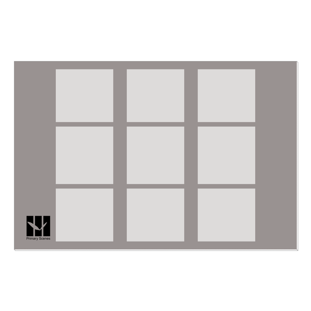 9 Squares Lockdown Monotone - D1 A2 V1 - Canvas