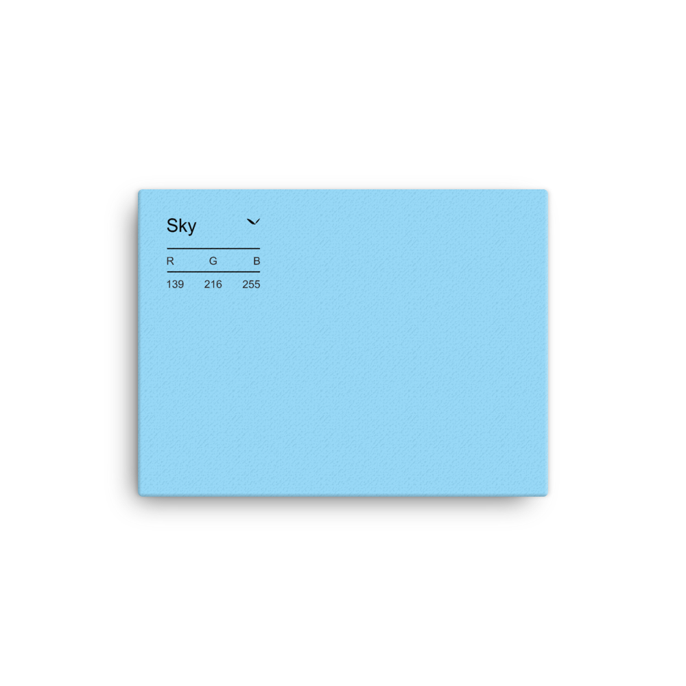Sky Palette Collection Canvas