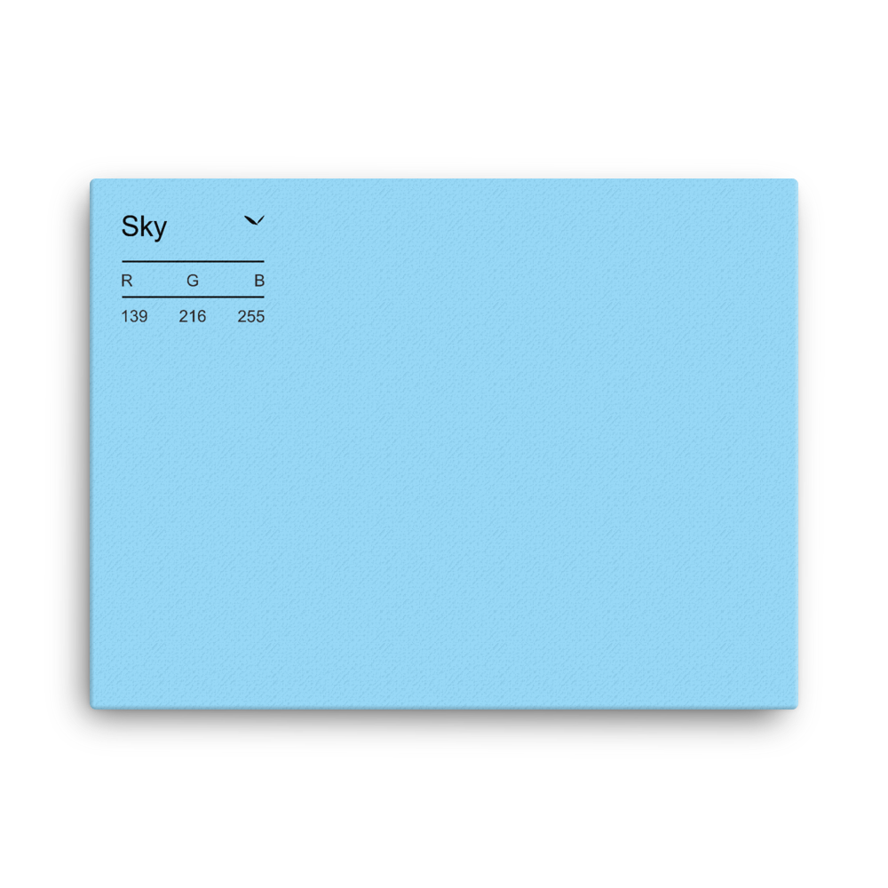 Sky Palette Collection Canvas
