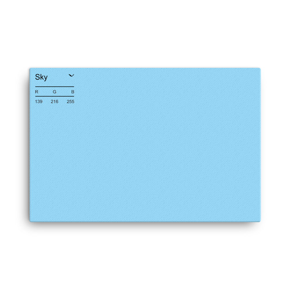 Sky Palette Collection Canvas