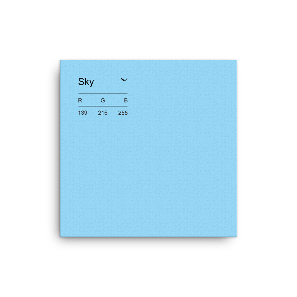 Sky Palette Collection Canvas