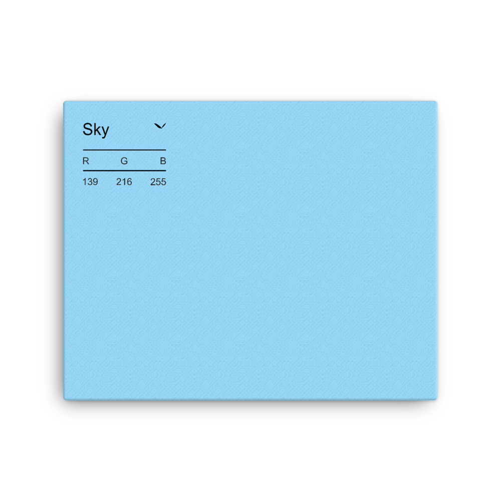 Sky Palette Collection Canvas