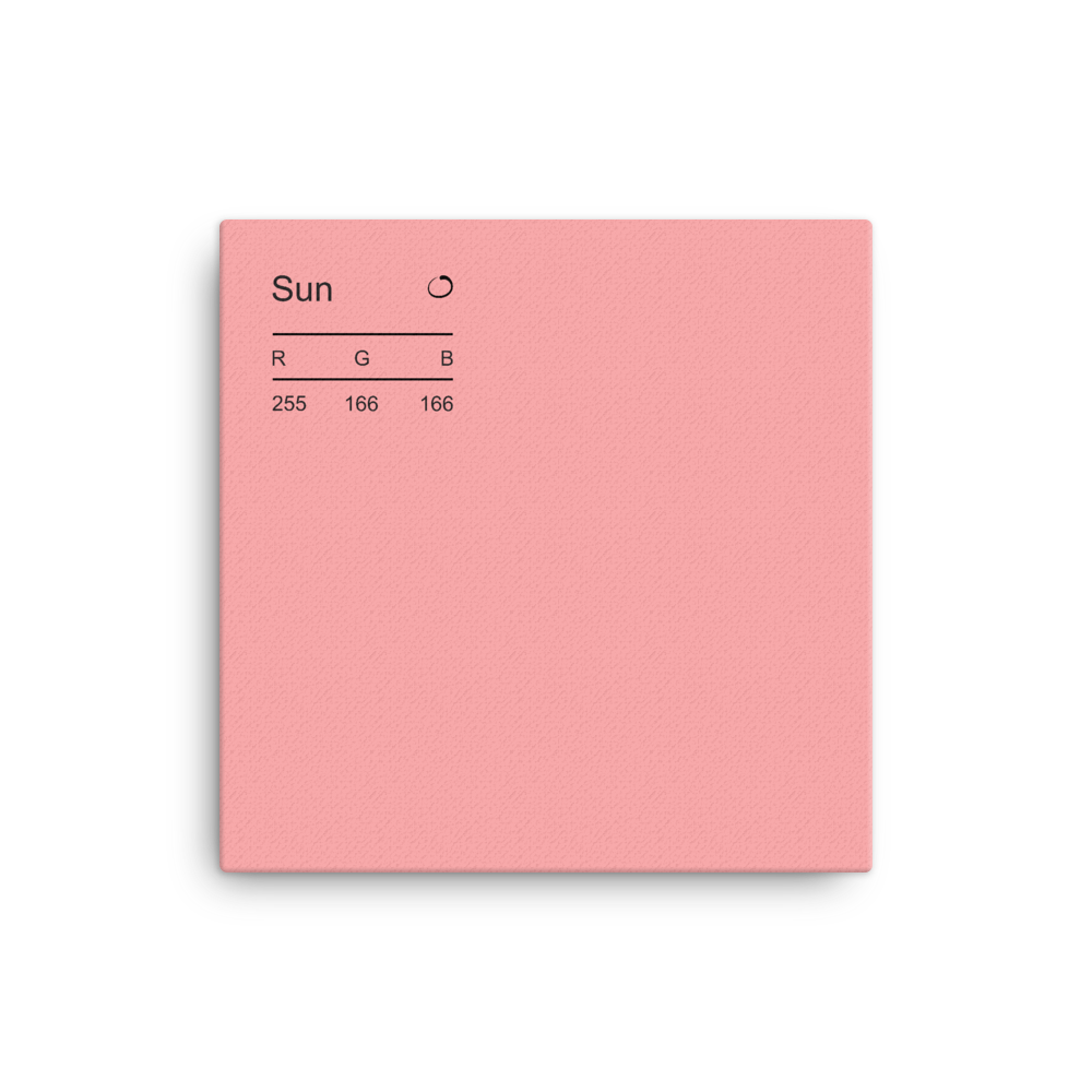 Sun Palette Collection Canvas