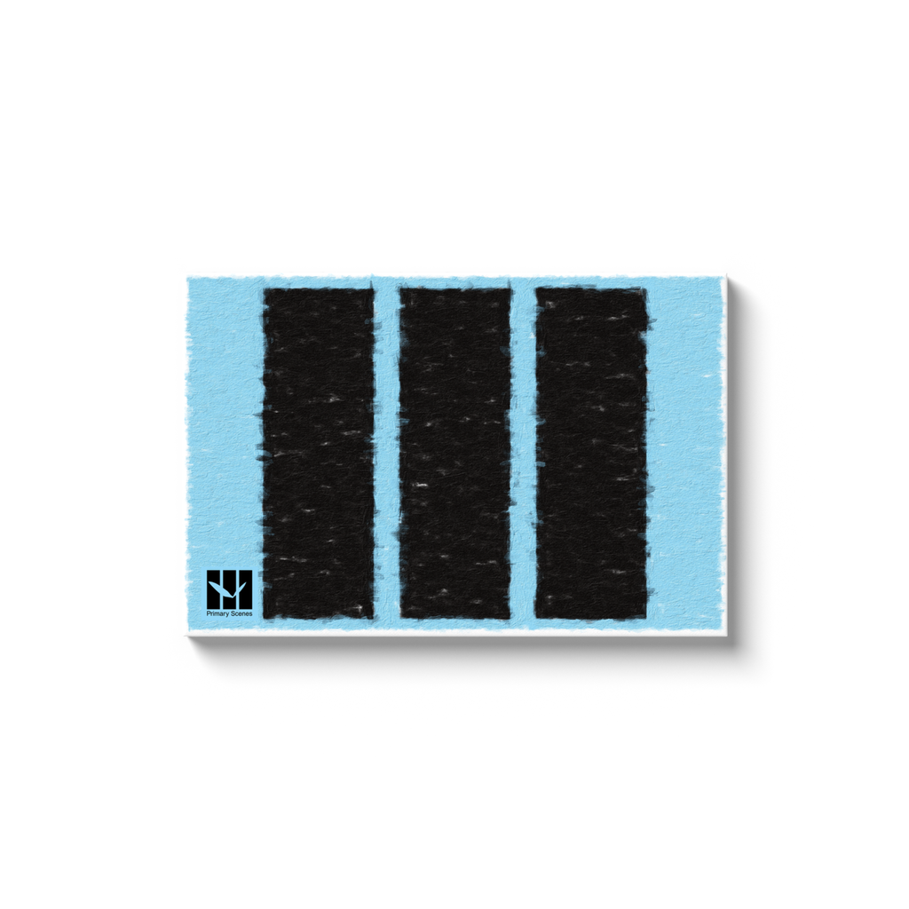 Sky Oil 3 Columns - D1 A0 V1 - Canvas