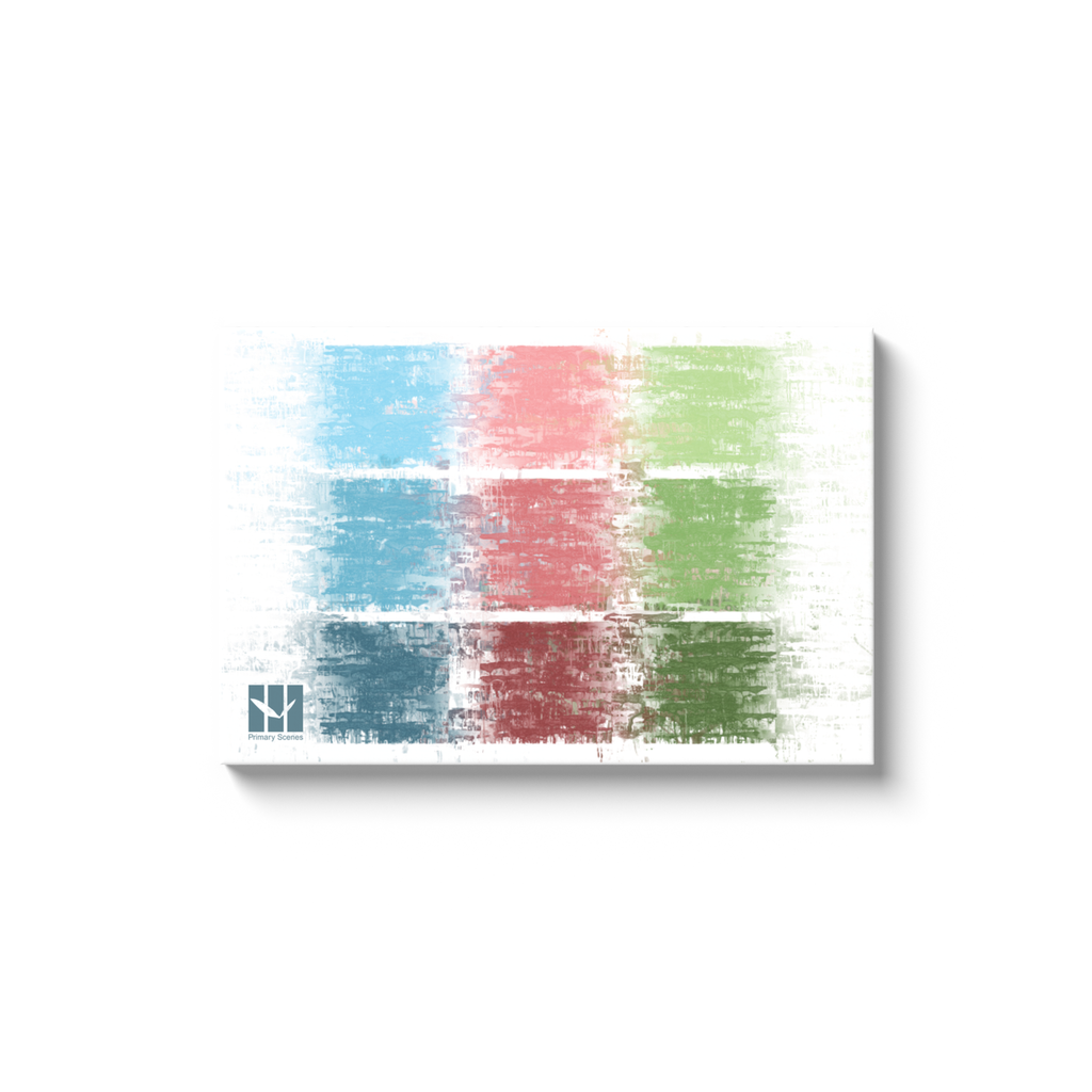 9 Squares Painted White - D1 A0 V1 - Canvas