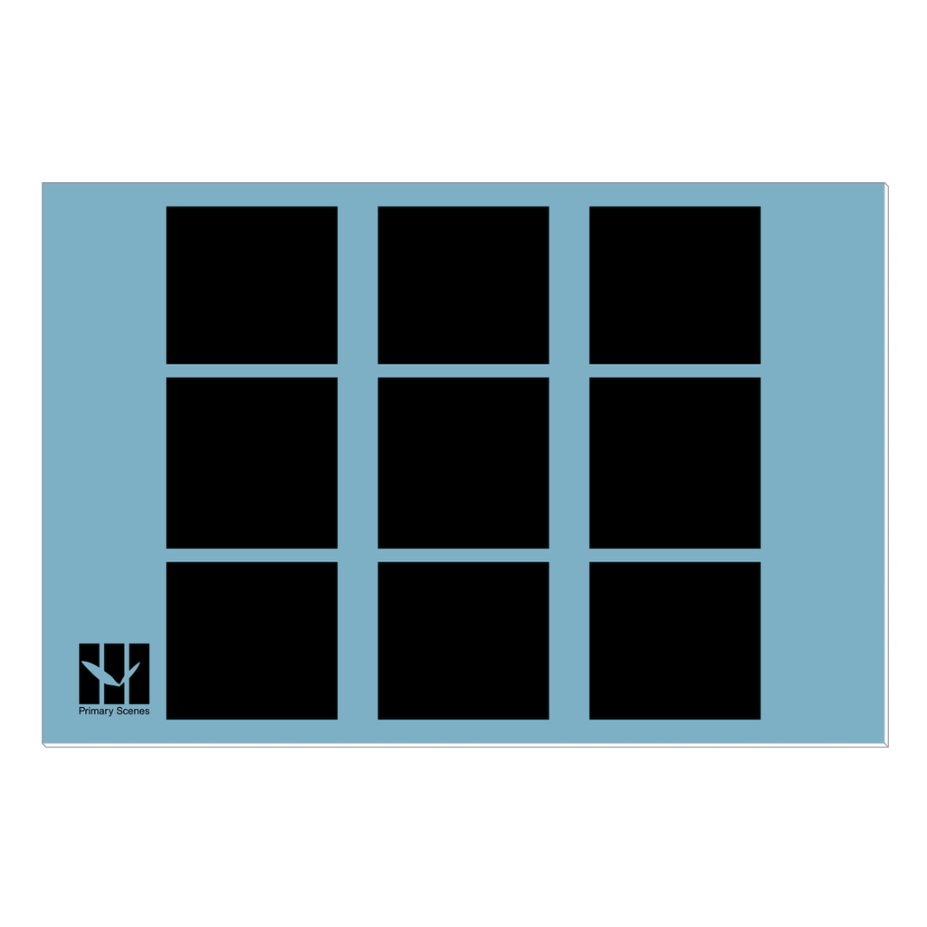 9 Squares Land Monotone - D1 A0 V1 - Canvas