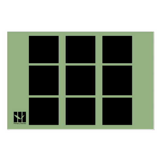 9 Squares Honeycomb Monotone - D1 A0 V1 - Canvas