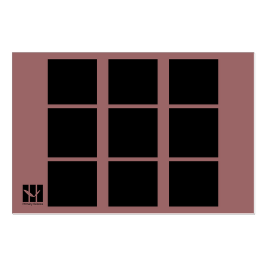 9 Squares Boulder Monotone - D1 A0 V1 - Canvas