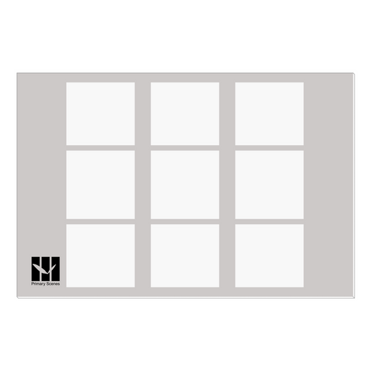 9 Squares Balance Monotone - D1 A2 V1 - Canvas