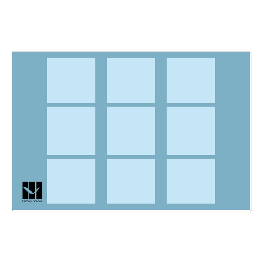 9 Squares Land Monotone - D1 A2 V1 - Canvas