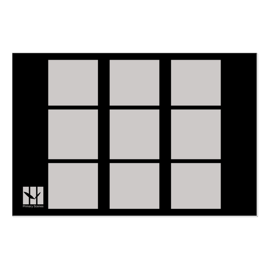 9 Squares Balance Monotone - D1 A1 V1 - Canvas