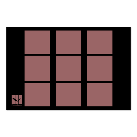 9 Squares Boulder Monotone - D1 A1 V1 - Canvas