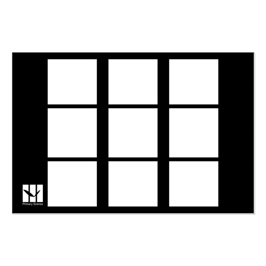 9 Squares Free Flow monotone - D1 A1 V1 - Canvas