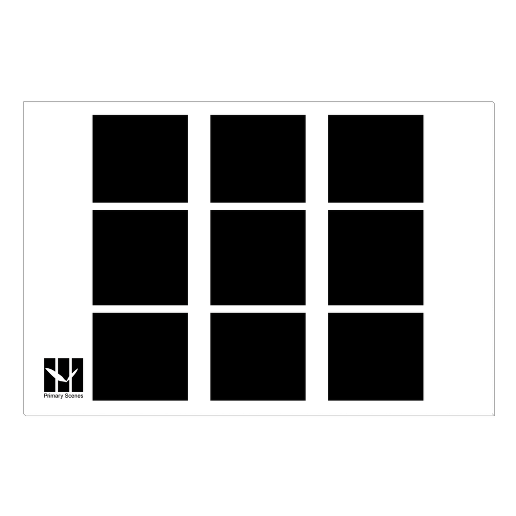 9 Squares Free Flow monotone - D1 A0 V1 - Canvas