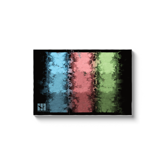 3 Columns Scene Colors Painted - D1 A0 V1 - Canvas