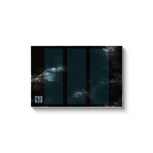 Storm 3 columns painted background - D1 A2 V1 - Canvas